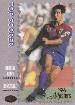 1994 Dynamic NSW Rugby League '94 Masters #49 Andrew Johns Front